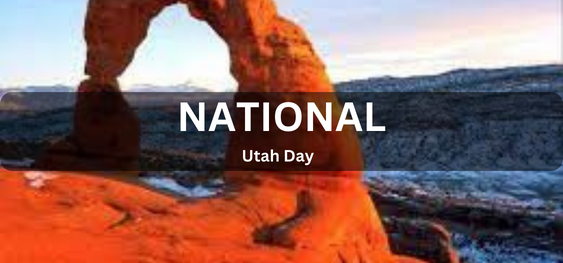 National Utah Day [राष्ट्रीय यूटा दिवस]